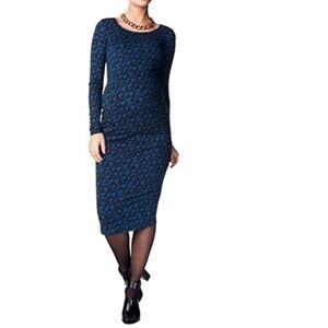 Noppies Geometric Print Stretch Jersey Knit Long Sleeve Dress Size Large